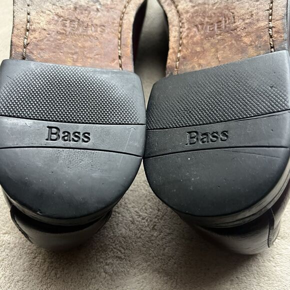 GH Bass & Co. Weejuns Layton Burgundy Leather Tassle Loafers Men’s Size 11 D - Picture 15 of 16